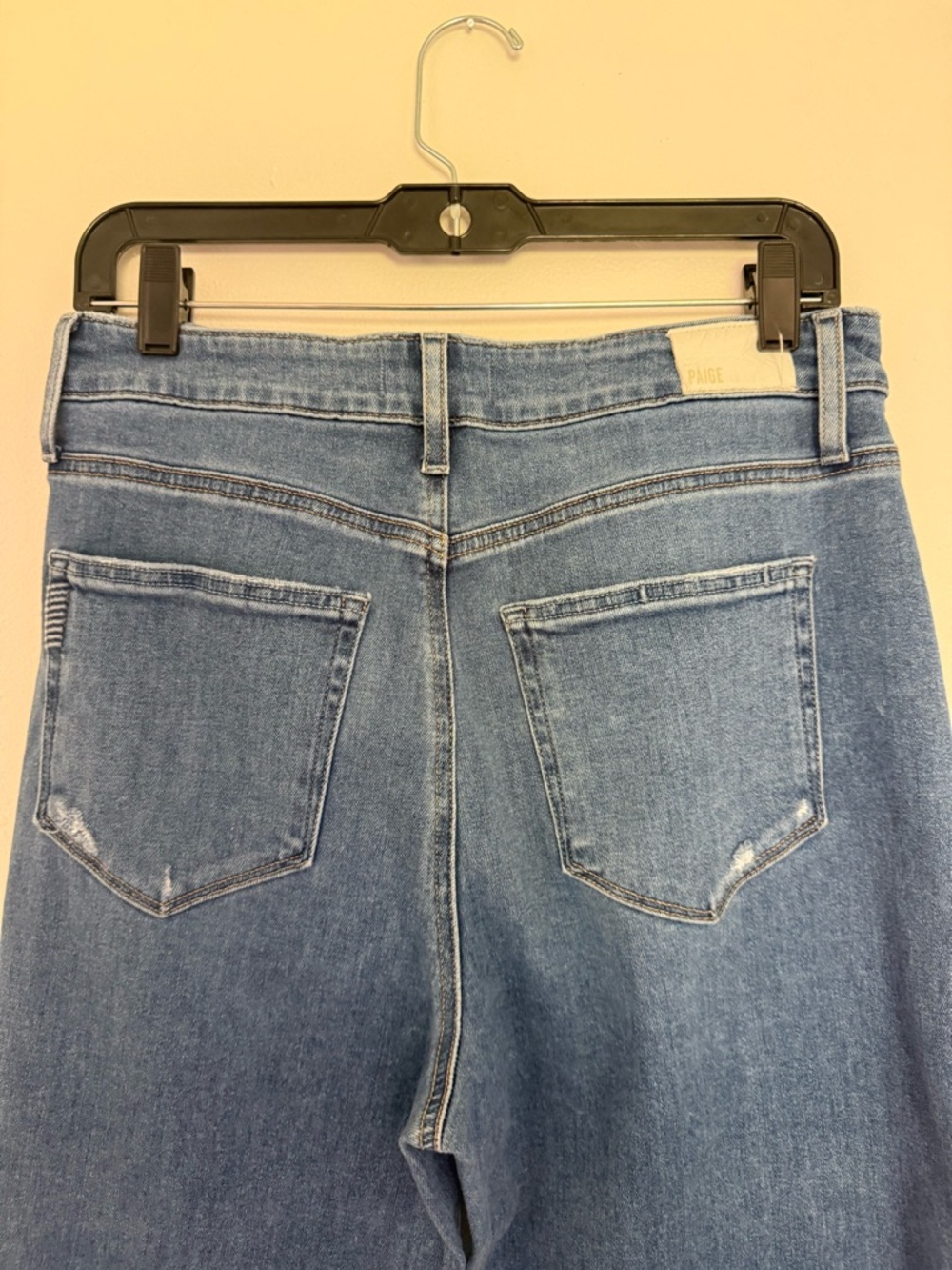Paige Jeans Anessa Wide Leg in Rock Show Distressed - Picture 6 of 10